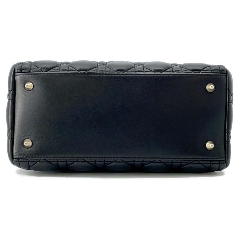 Christian Dior Lady Dior Cannage Shoulder Bag Black - Picture 3 of 11